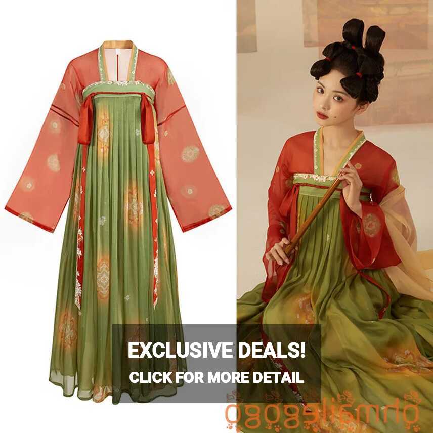 Thirteen Yu Hanfu Women&#39;s Dress Tops Skirt Ribbon Ancient Costume ...