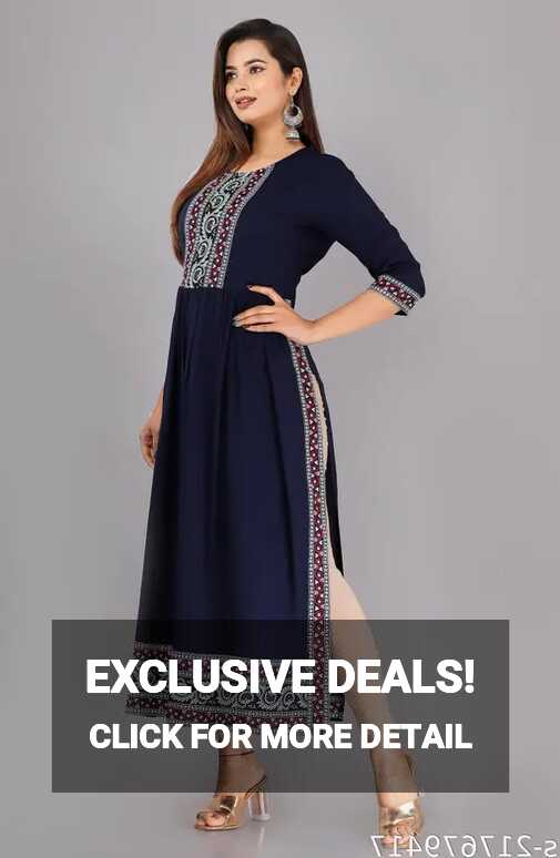 Three-Quarter Sleeves WOMEN new stylish NAYARA Cut kurti