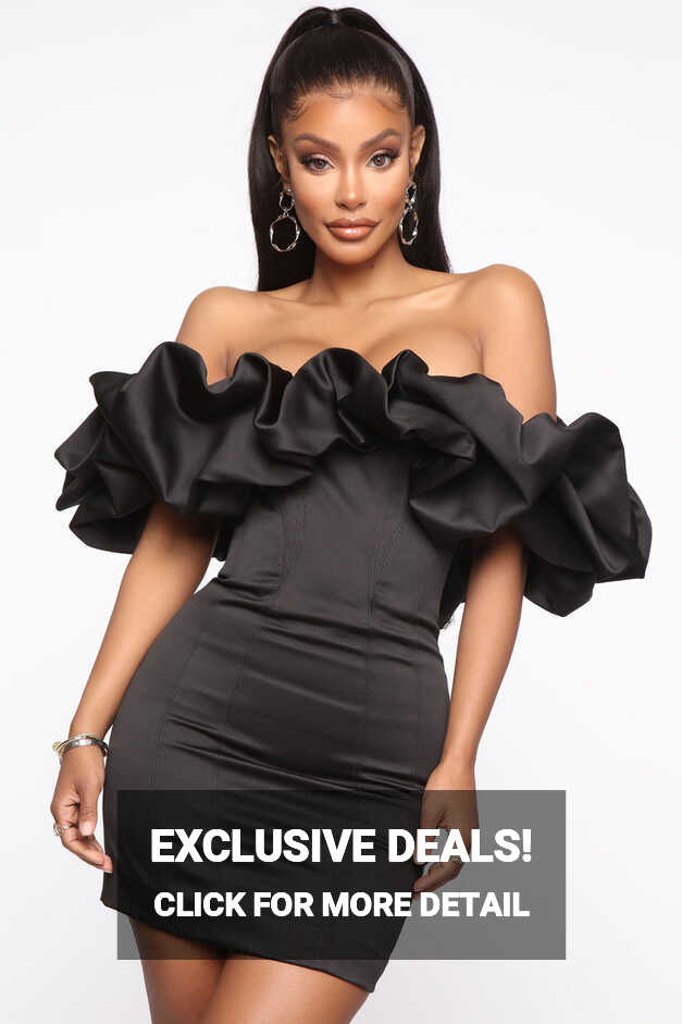 Throwing It Back Mini Dress - Black | Fashion Nova, Dresses ...