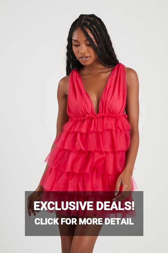 Tiered Ruffle Mini Dress