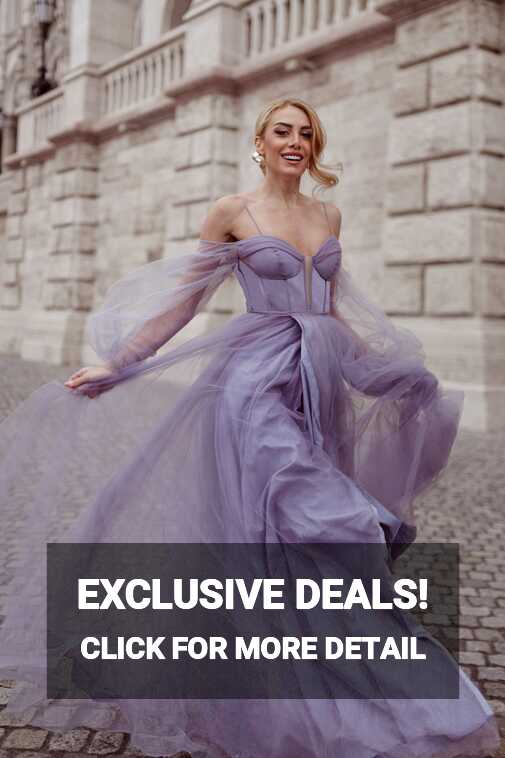 Tina Holly Couture TK130 Hyacinth Purple Long Sleeve Ball Gown Formal