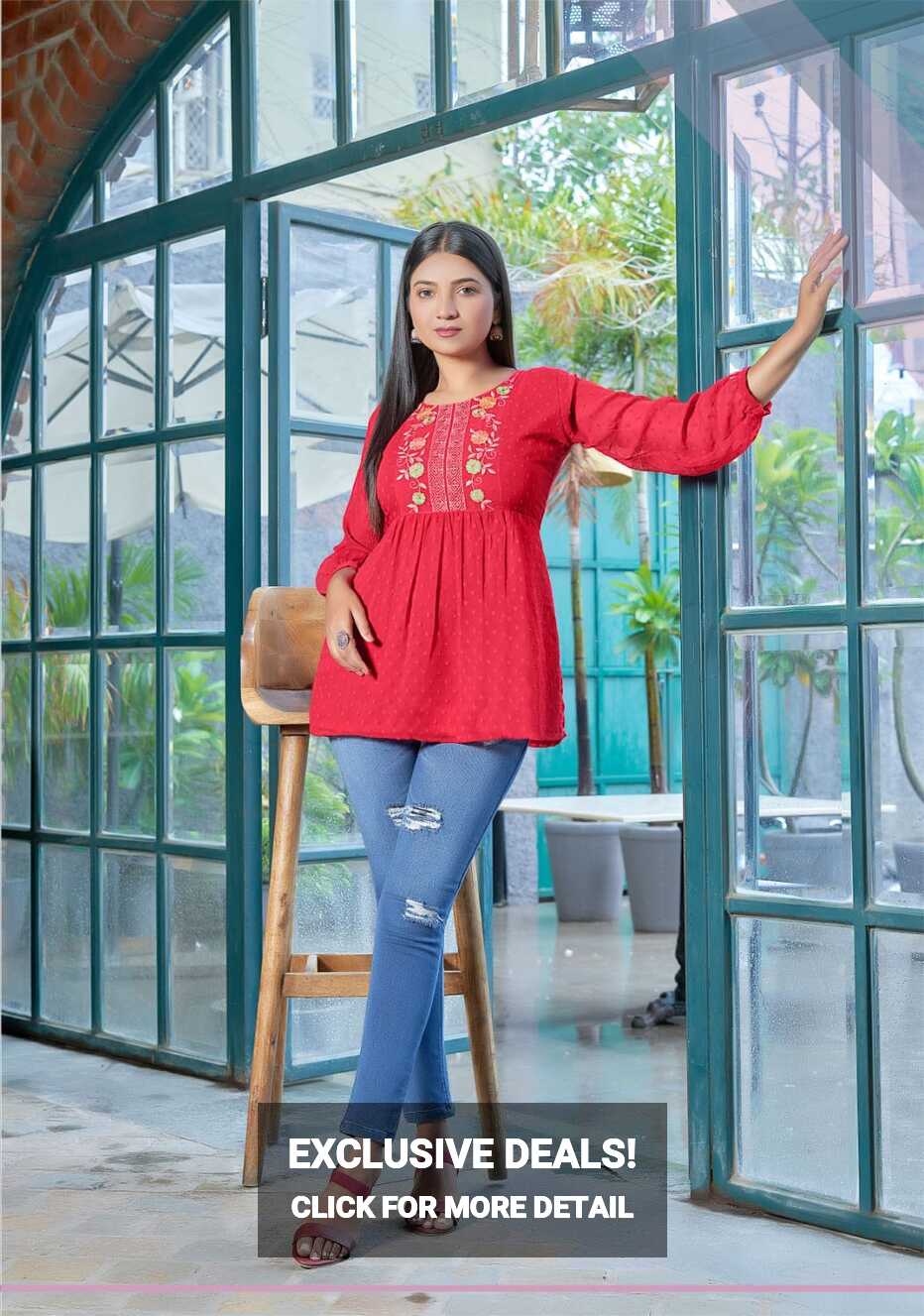 Tips And Tops Insta Girl Vol 3 Fancy Western Short Top Collection