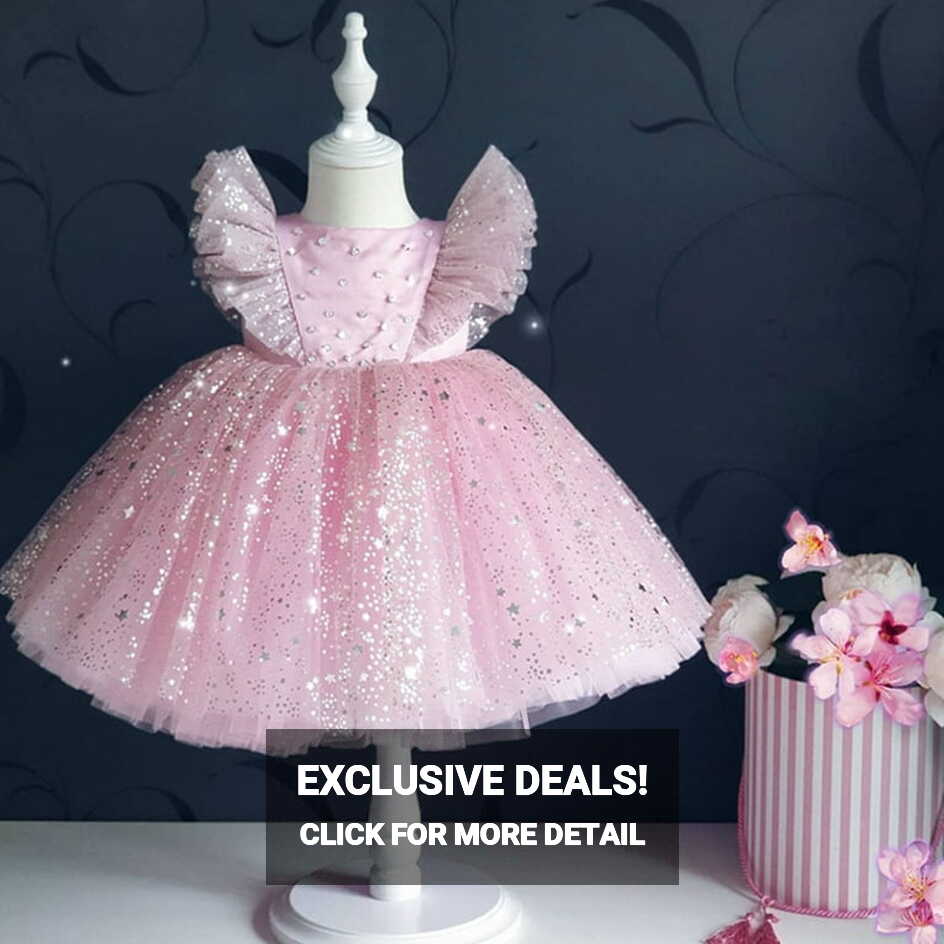 Toddler Baby Girls Princess Dress Birthday Christmas Party Ball ...