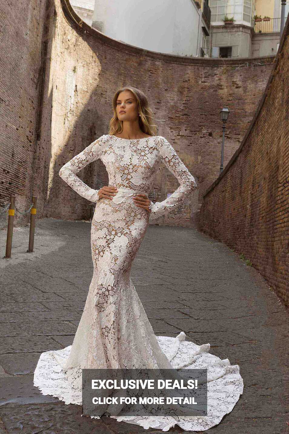 Top 10 Mermaid Wedding Dresses with Sleeves | The Bridal Finery