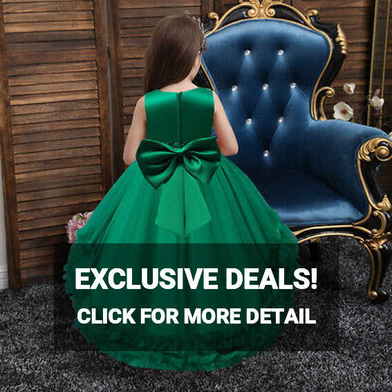 Top Kids Piano Performance Dress Girls Princess Dress For Wedding ...