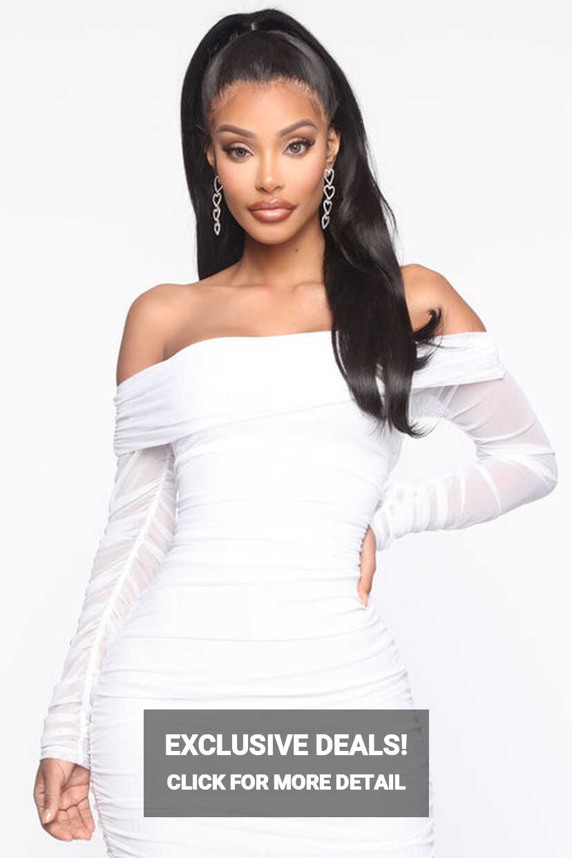 Top Trend Ruched Maxi Dress - White | Fashion Nova, Dresses ...