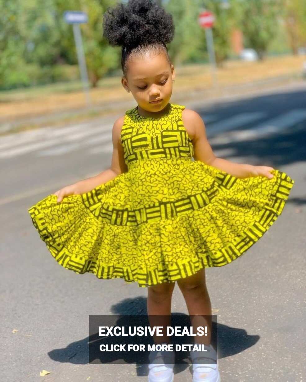 Toun Ankara Dress, African Baby Girl Dress, by justkiddiesclothing ...