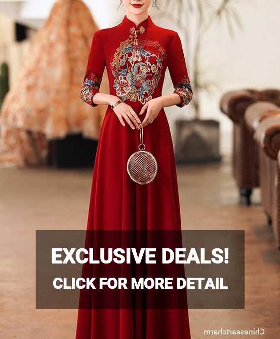 Traditional Chinese Wedding Dress vintage Cheongsam Wedding Dress ...