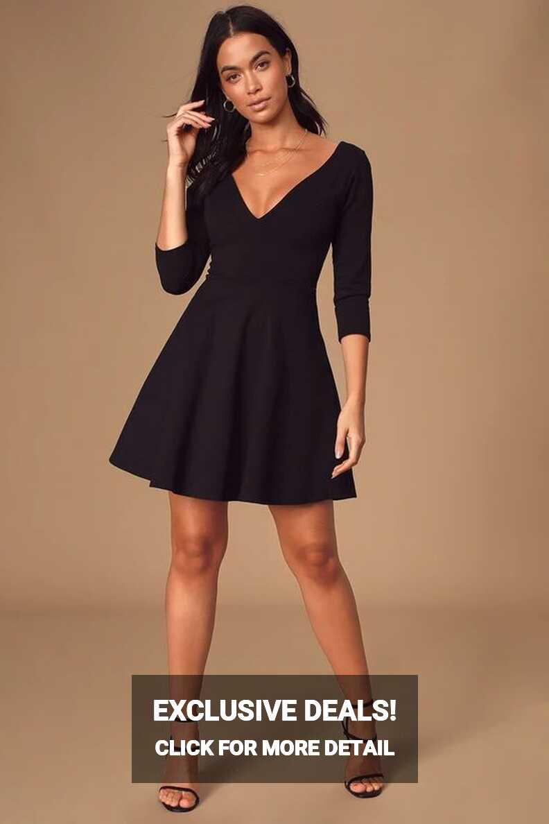 Trendy Long Sleeve Dress | Black Long Sleeve Dresses - Lulus