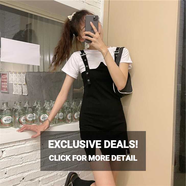 Trendy Sweet floral Korean version Short dresses Simple One-piece ...