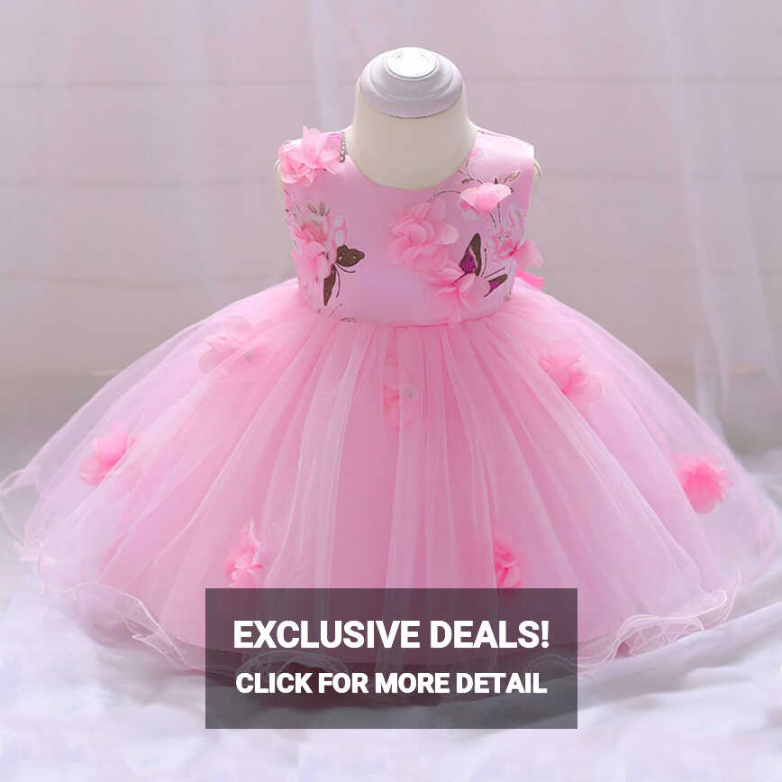 URMAGIC URMAGIC 9M-3T Baby Girls 3D Flower Lace Tutu Princess ...