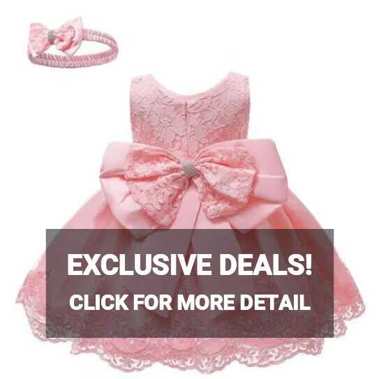 Unbranded Elegant Newborn Baby Girl Party Dress for 1 Year India ...