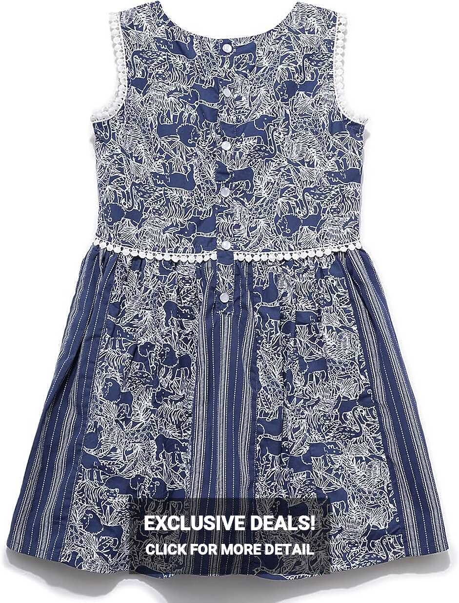 Under Fourteen Only Girl&#39;s Dress Floral Print Design Cotton ...