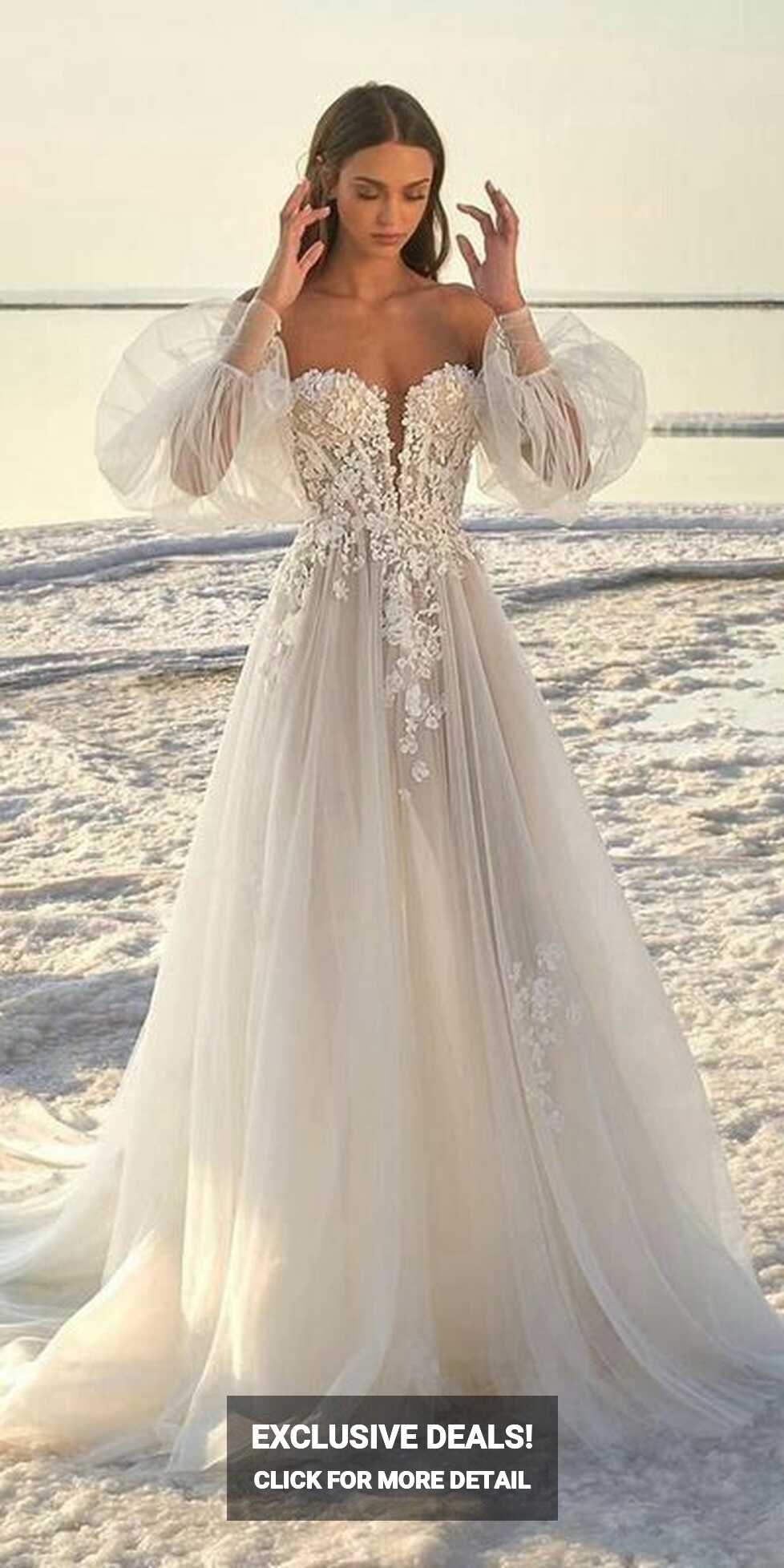 Unique &amp; Comfortable Bridal A-Line Wedding Frocks\Dresses Designs