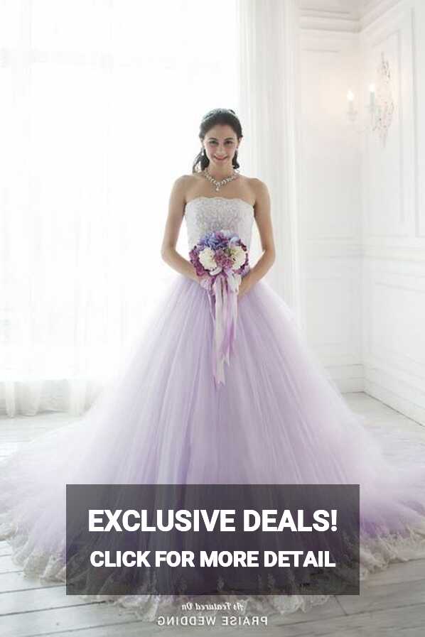 Utterly romantic lavender ombre gown from YNS Wedding with ...