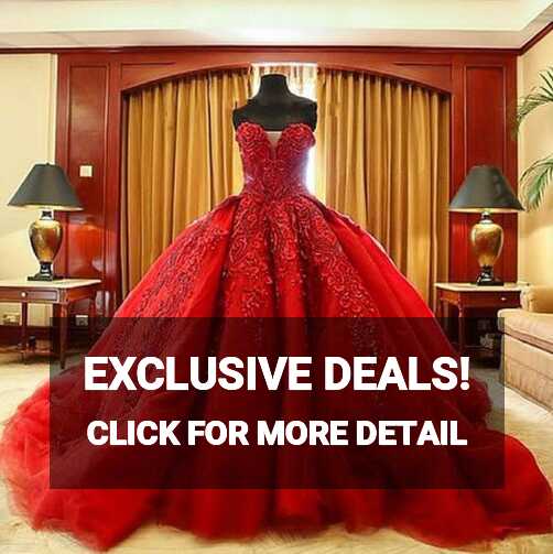 Vintage Bride Red Wedding Dress Vestido De Noiva Sexy Sweetheart ...