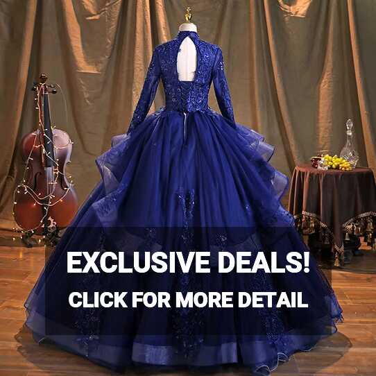 Vintage Royal Blue Embroidered Medieval Dress Victorian Gothic ...