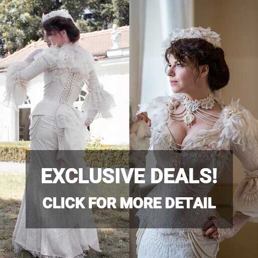 Vintage Victorian Lace Victorian Mermaid Wedding Dresses With Long ...