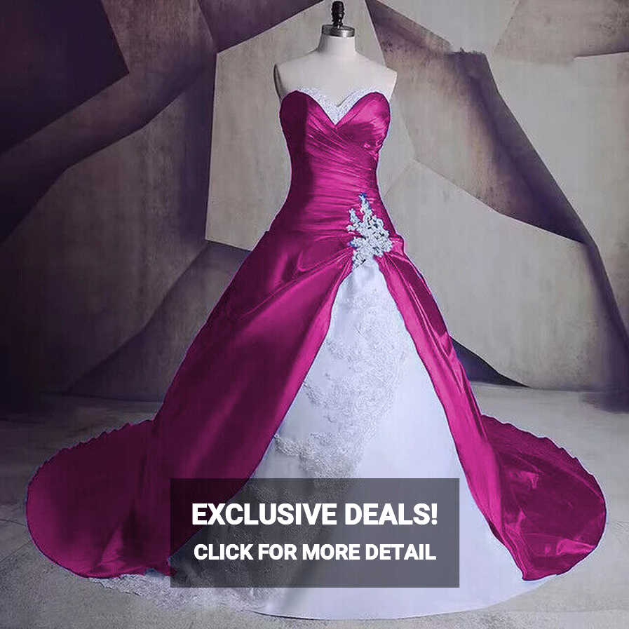 Vintage Wedding Dresses Strapless Gothic Satin Bridal Gowns Plus ...