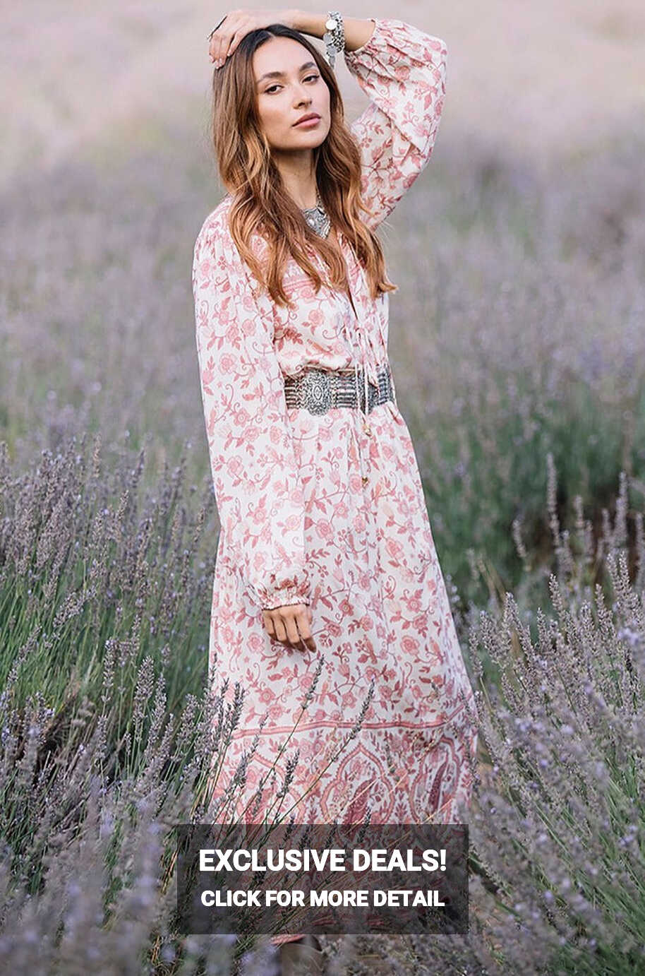 WANDERLUST GYPSY DRESS ROSETTE | Bohemian Love Runway