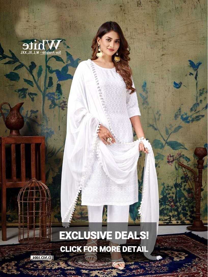 WHITE BY POONAM DESIGNER 1001 TO 1006 SERIES BEAUTIFUL STYLISH ...