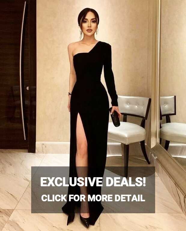 Walk The Ramp Black One-shoulder Gown at Rs 4999 | Ladies Gown ...