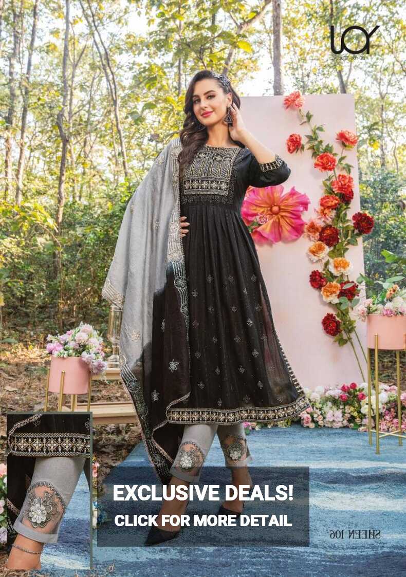 Wanna Sheen Naira Fancy Kurti With Bottom Dupatta Collection ...