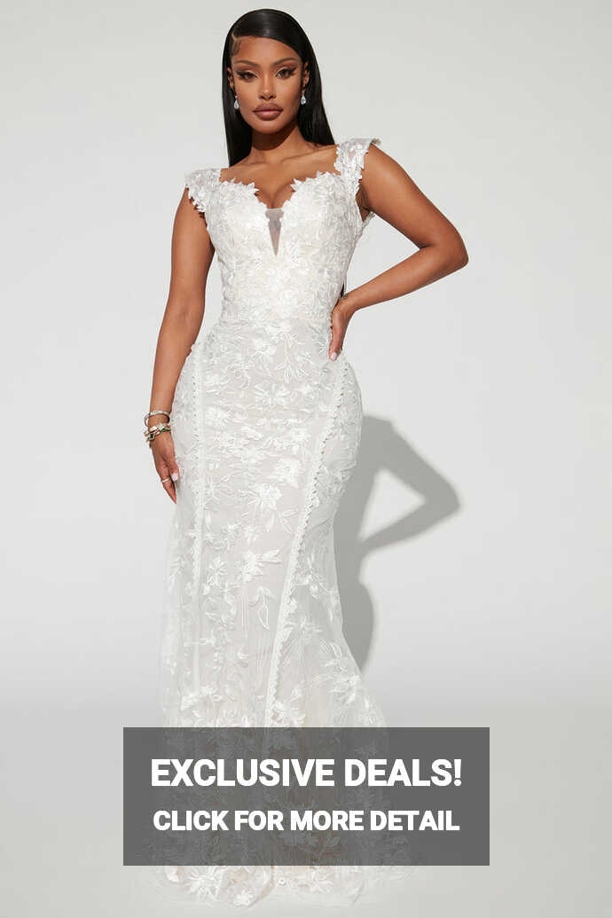 Wedding Bells Lace Gown - Ivory | Fashion Nova, Dresses | Fashion Nova