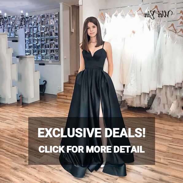 Weiyin Elegant Black Long Formal Evening Dresses Long Vestidos De ...