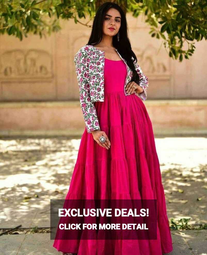 Western outfits women casual frocks in indo western dresses for ...