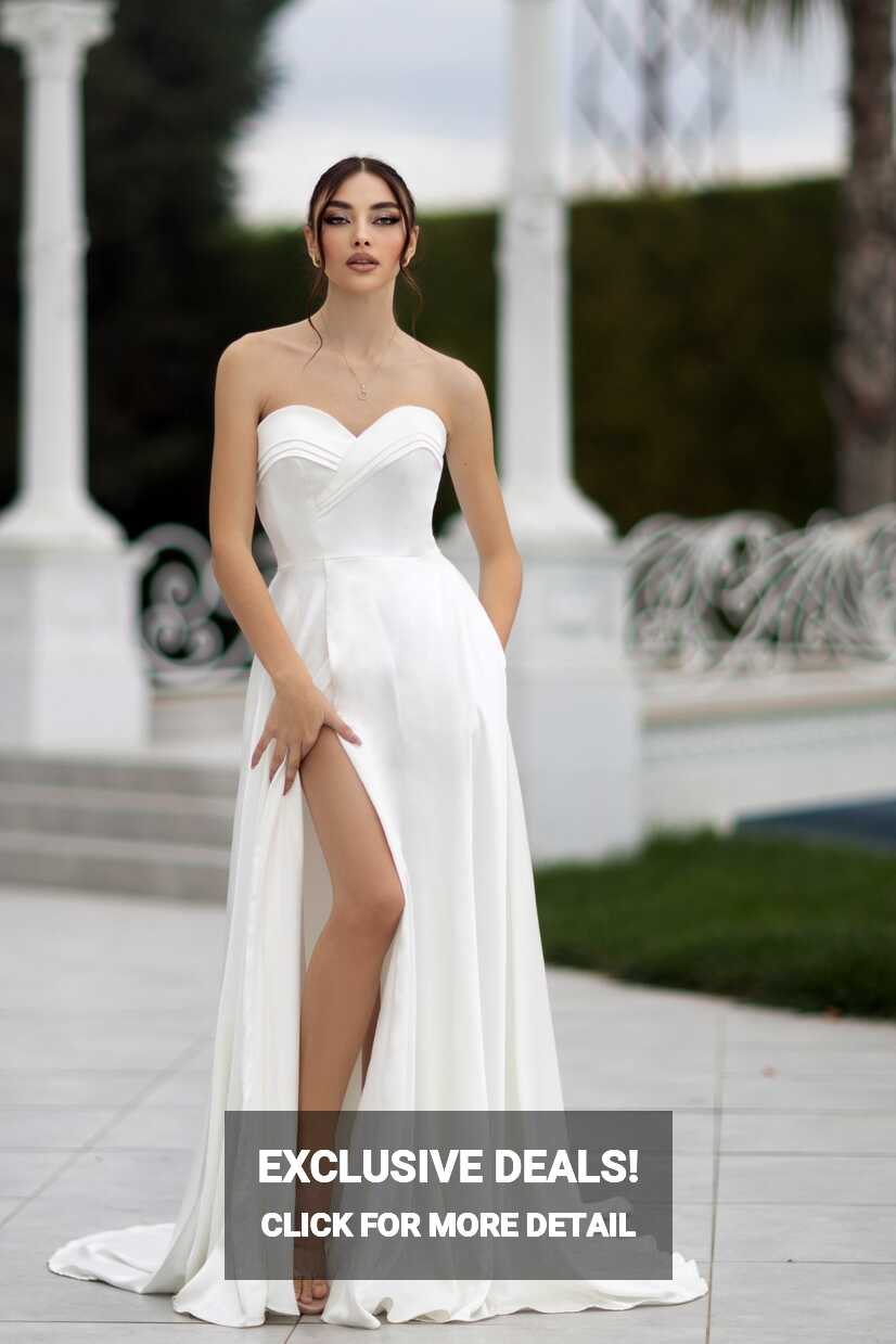 White Dress Evening Gown on Sale | sustainiaworld.com