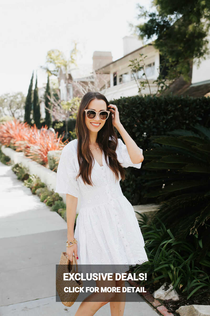 White Eyelet Dress - M Loves M