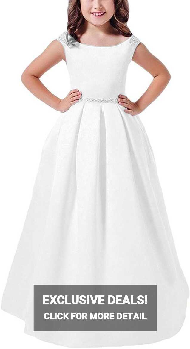 White First Communion Dress for Girls 7-16 with Italy | Ubuy