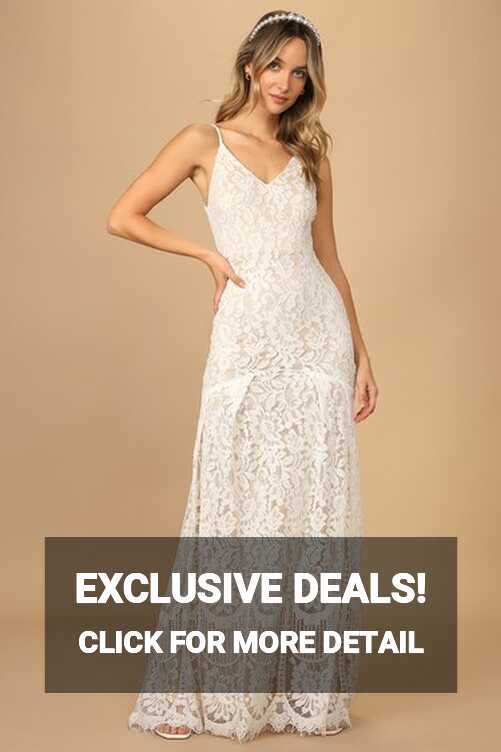 White Maxi Dress - Lace Maxi Dress - Mermaid Maxi Dress - Lulus