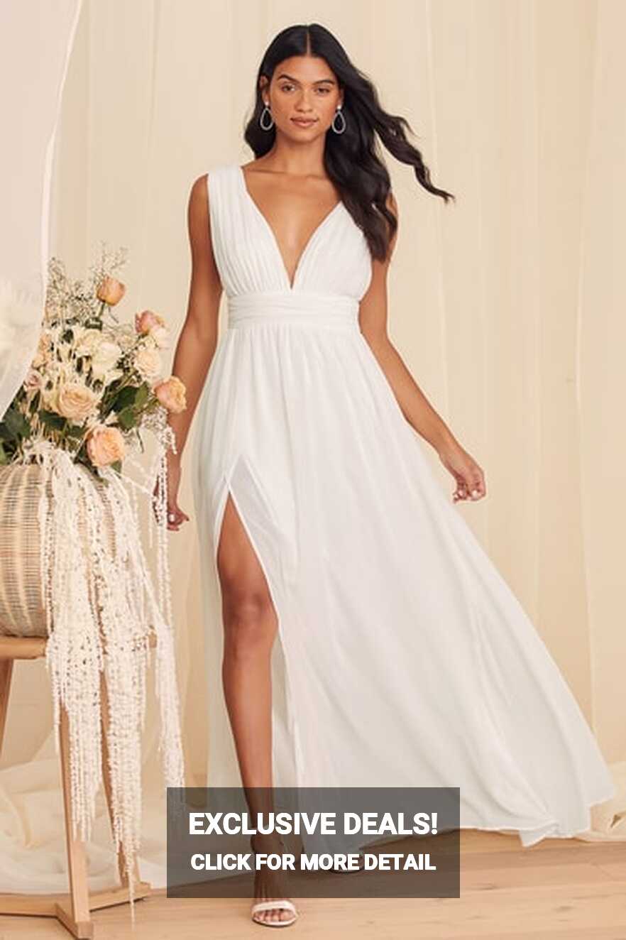 White Maxi Dress - Sleeveless Maxi Dress - White Gown - Lulus