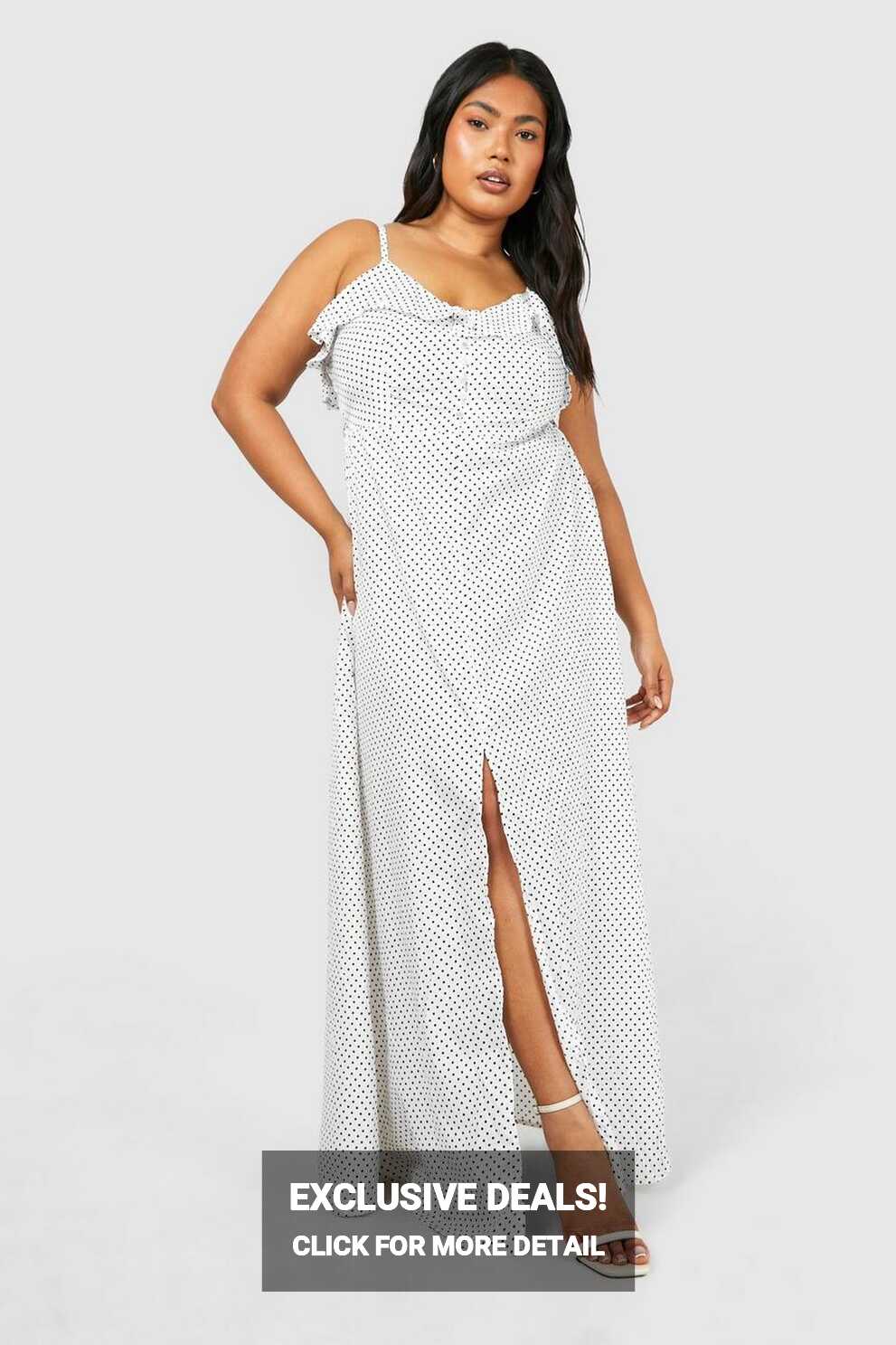 White Maxi Dresses | boohoo Israel