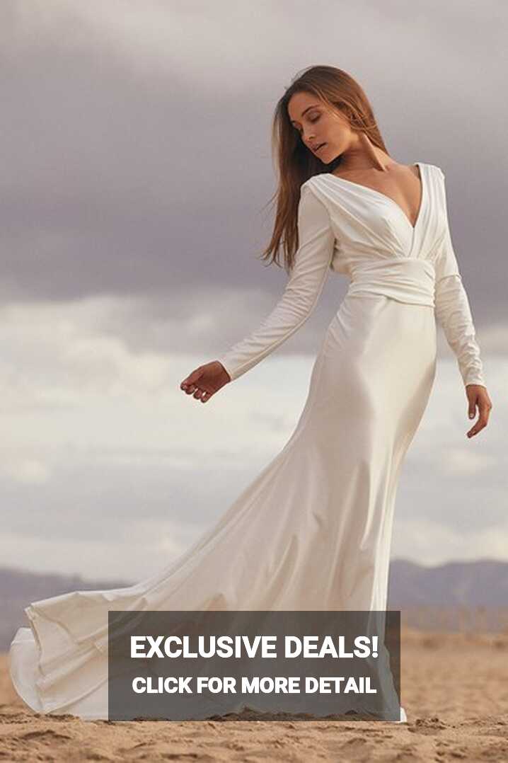 White Satin Maxi - Mermaid Maxi Dress - Satin Mermaid Maxi - Lulus