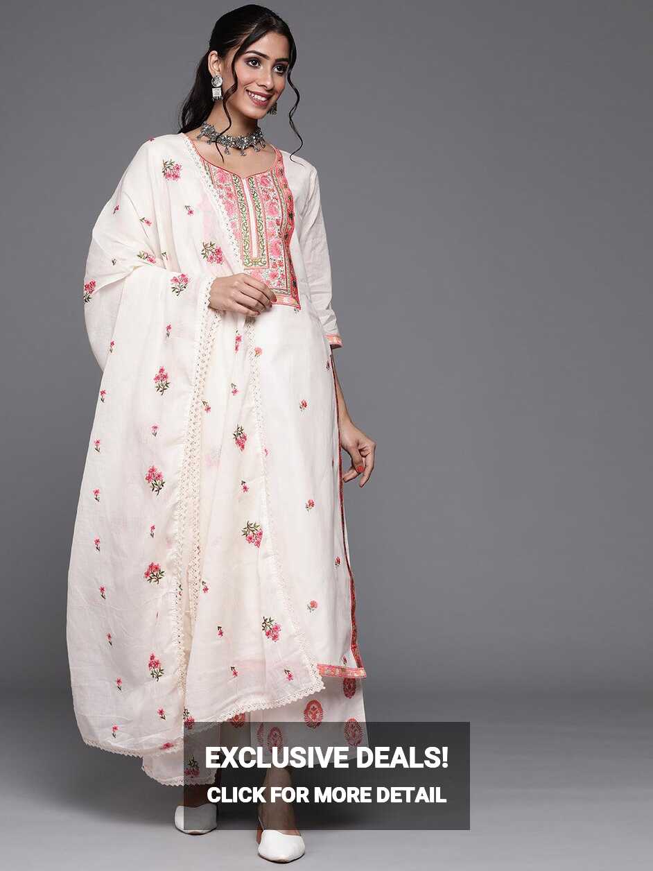 White Suits - Buy White Suits for Women Online in India | Libas