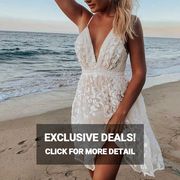 White Summer Boho Mini Dress | Sleeveless Lace – Boho Beach Hut