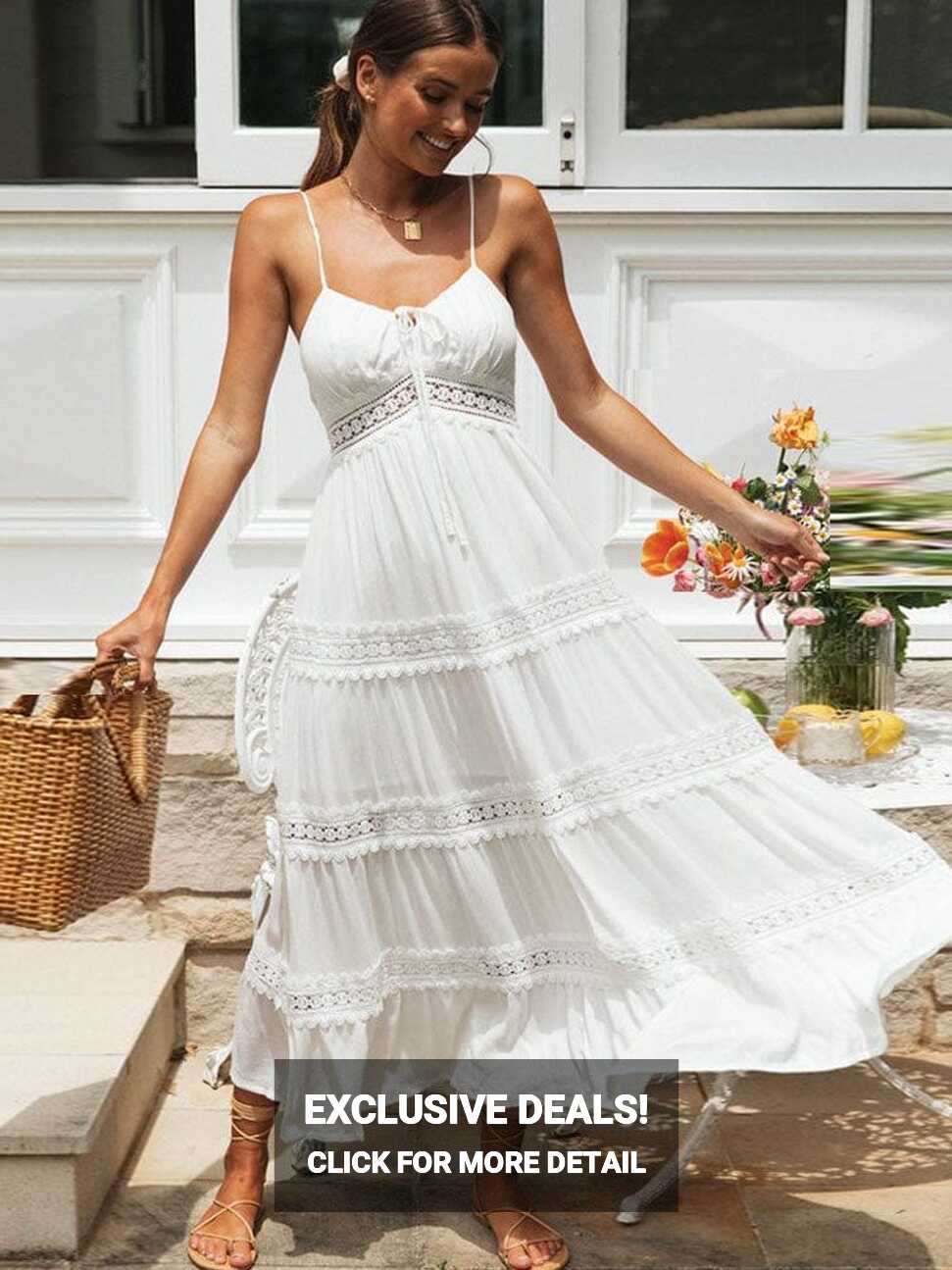 White Summer Dress - Beach Wedding Dress – Boho Beach Hut