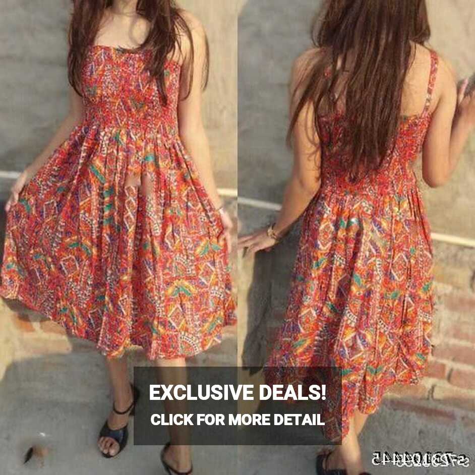 Whitewhale LATEST STYLISH TRENDY NEW PRINTED SHORT DRESS