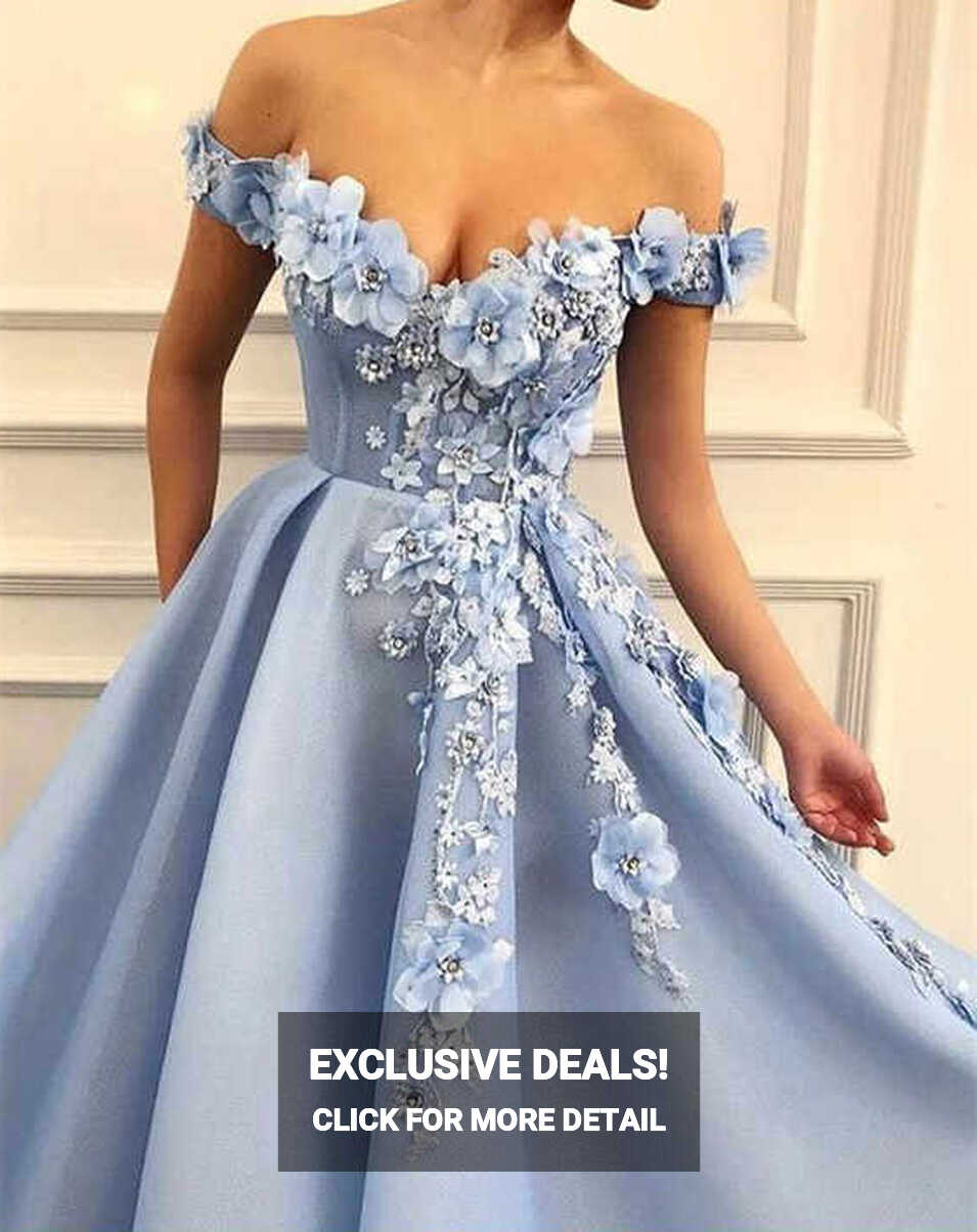 Wholesale High Quality Prom Dresses Hand Flowers Appliques ...