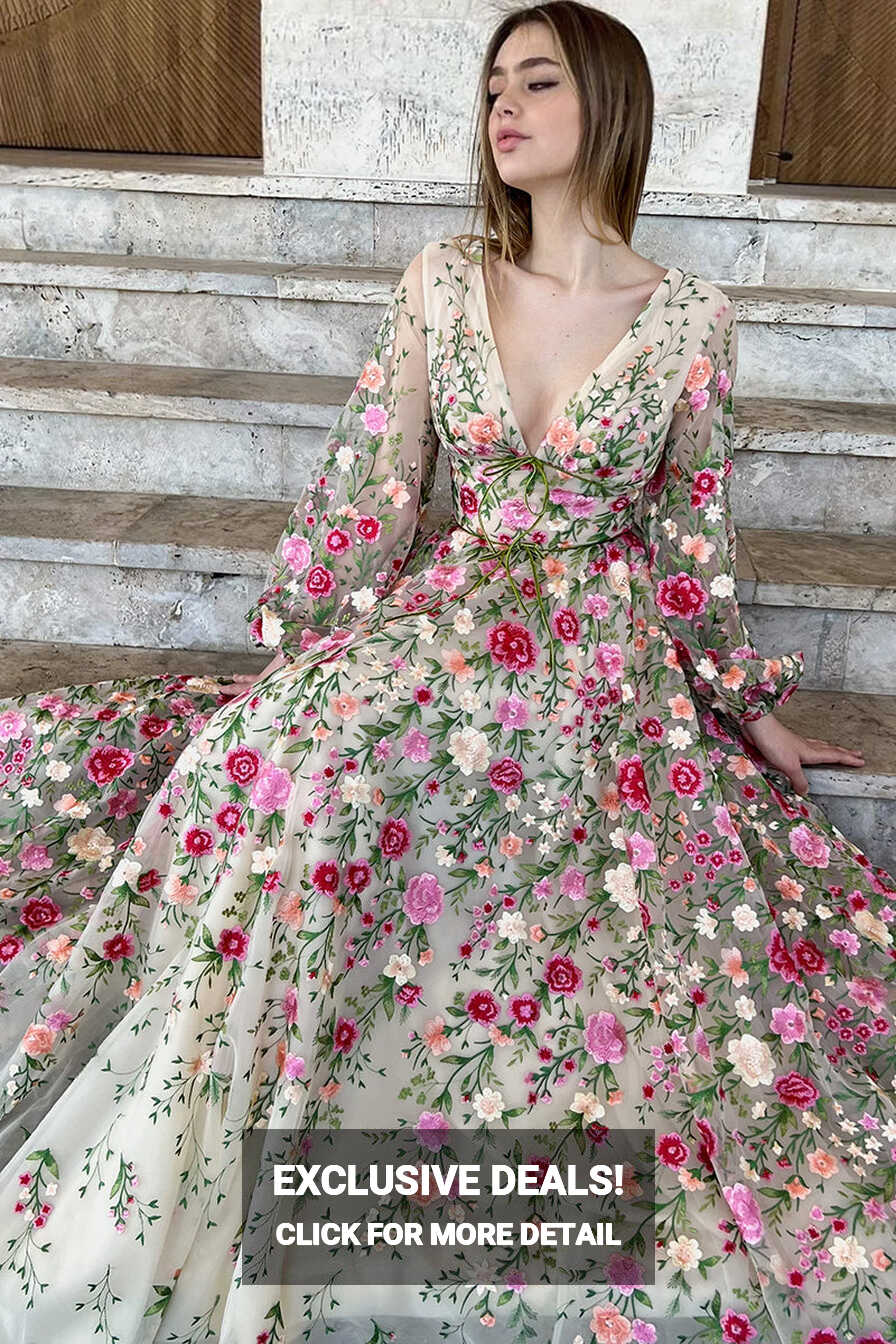 Wildflower Romance Embroidered Maxi Dress