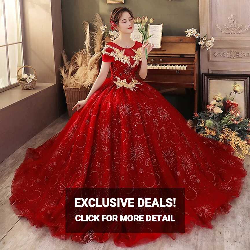 Wine Red Princess Gown Medieval Dress Renaissance Gown Costume ...