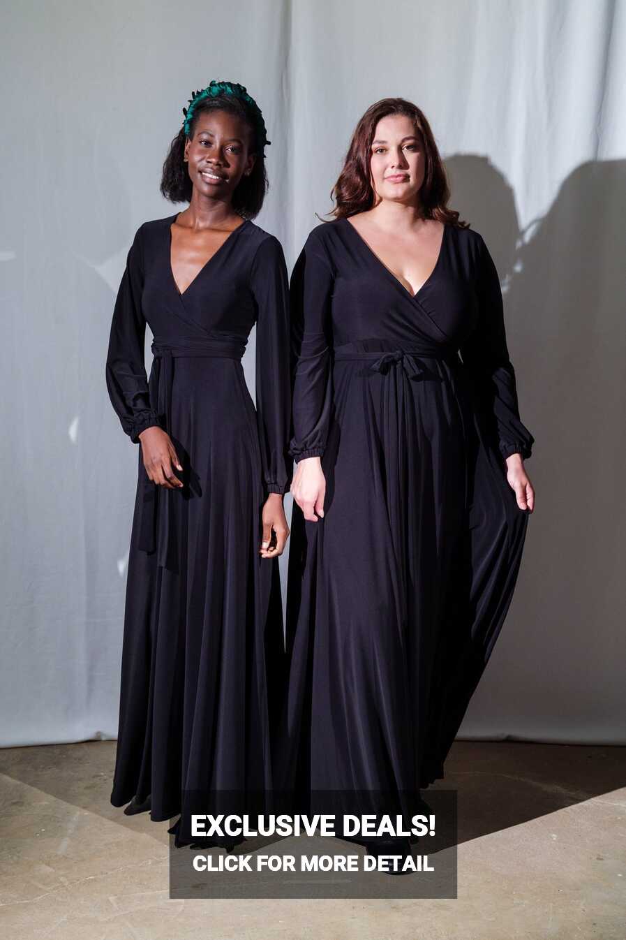 Winter Maxi Wrap Dress | Black – Isabel de Villiers Clothing