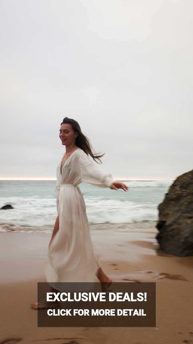 Woman Wearing White Dress on the Beach · Free Stock Photo