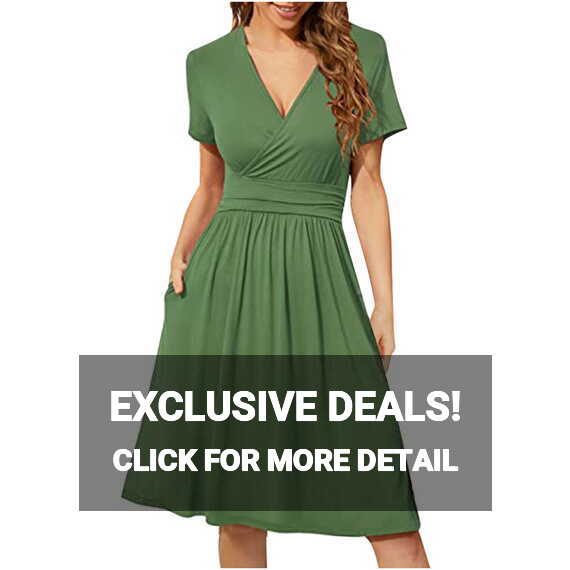 Women&#39;s Casual A-Line Knee Length Summer Dress with Algeria | Ubuy