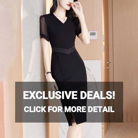 Women&#39;s Dress Summer Korean Fashion Short Sleeve V Neck Casual ...