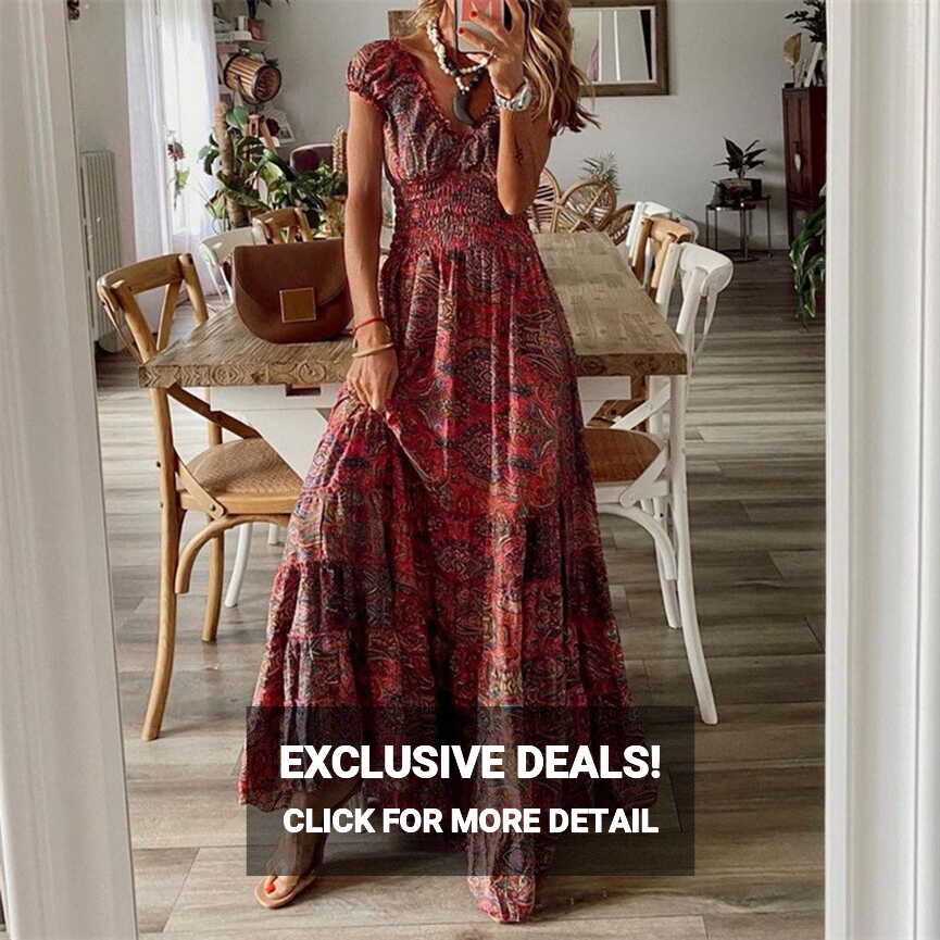 Women&#39;s Elegant Evening &amp; Casual Maxi Dress, Long/Short Sleeve ...