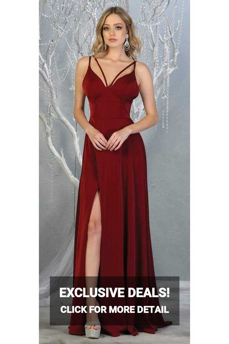 Women&#39;s Simple Long Prom Gown And Plus Size | eBay